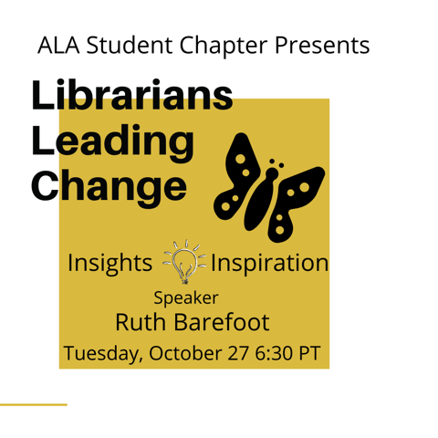 You are currently viewing Reminder: Upcoming SJSU ALASC Event: Librarians Leading Change: Insights and Inspiration on 10/27/20 at 6:30pm