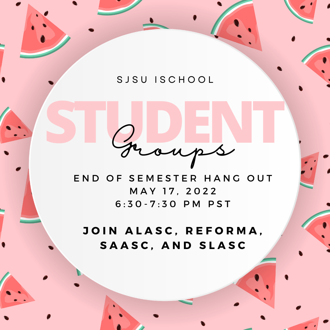 Spring 2022 Student Group Hangout Flyer