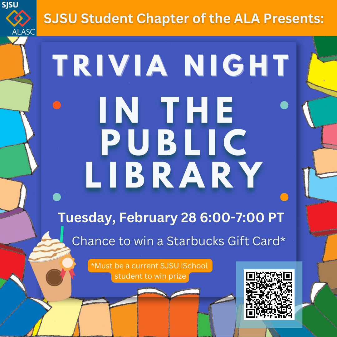 Flyer for the ALASC Trivia Night 2023 on Tuesday February 28 at 6:00pm PST