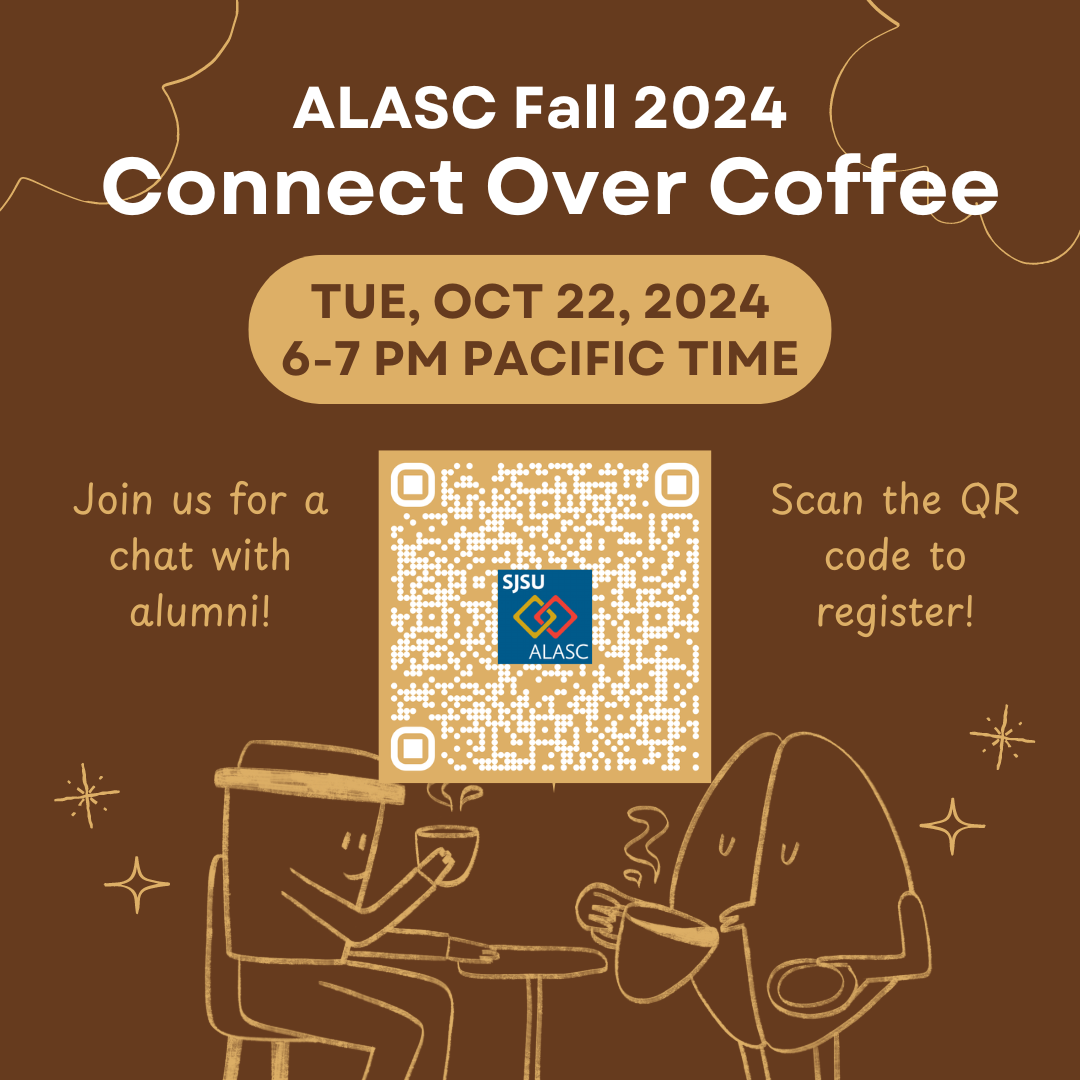 ALASC Fall 2024 Connect Over Coffee Flyer for the event on October 22 2024 @ 6-7pm