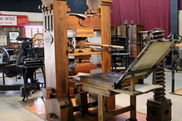 Replica of the Gutenberg Press at the International Printing Museum