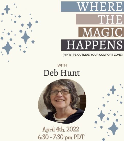 Deb Hunt event flyer