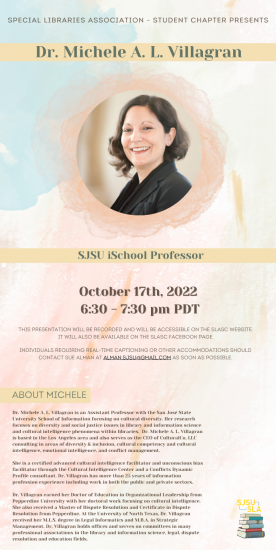 Poster for October 17 Event