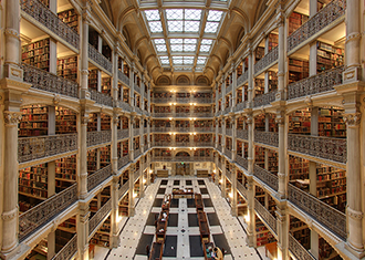 Interior of George Peabody Library