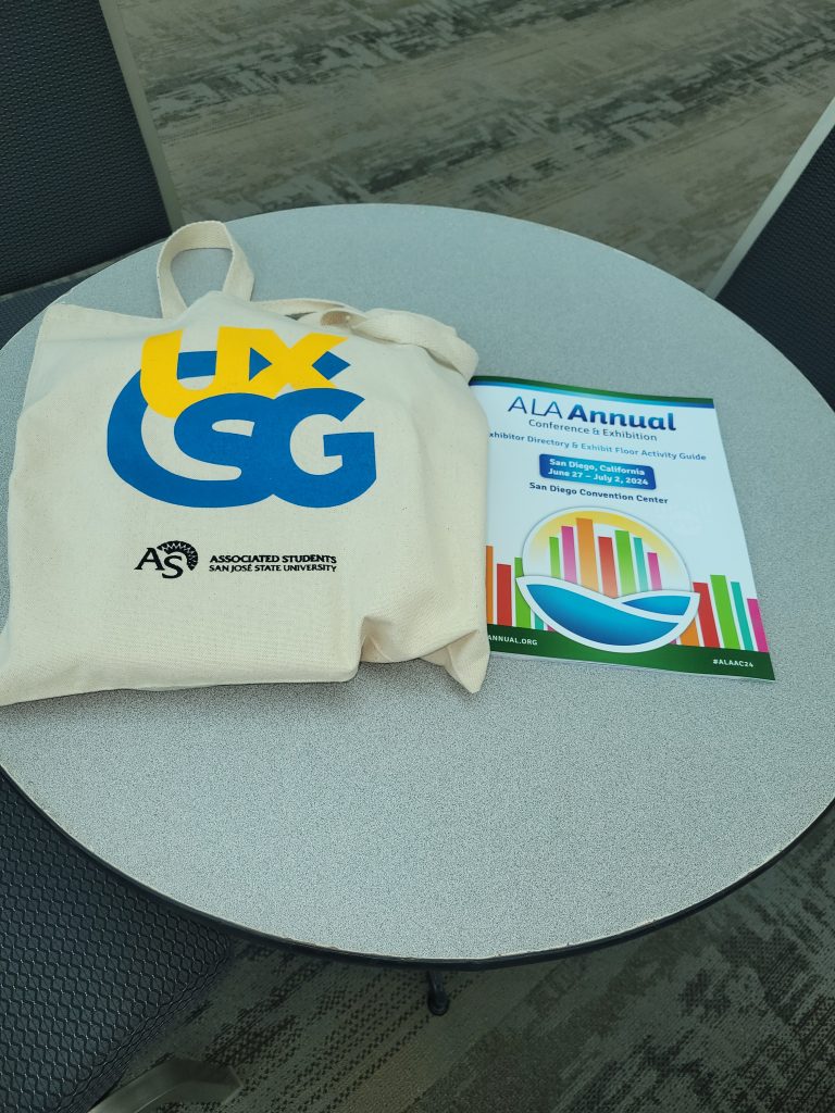 UXSG goodie bag with ALA Conference and Exhibition Guide.