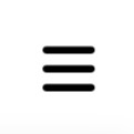 Hamburger menu before the redesign: three stacked solid black lines.